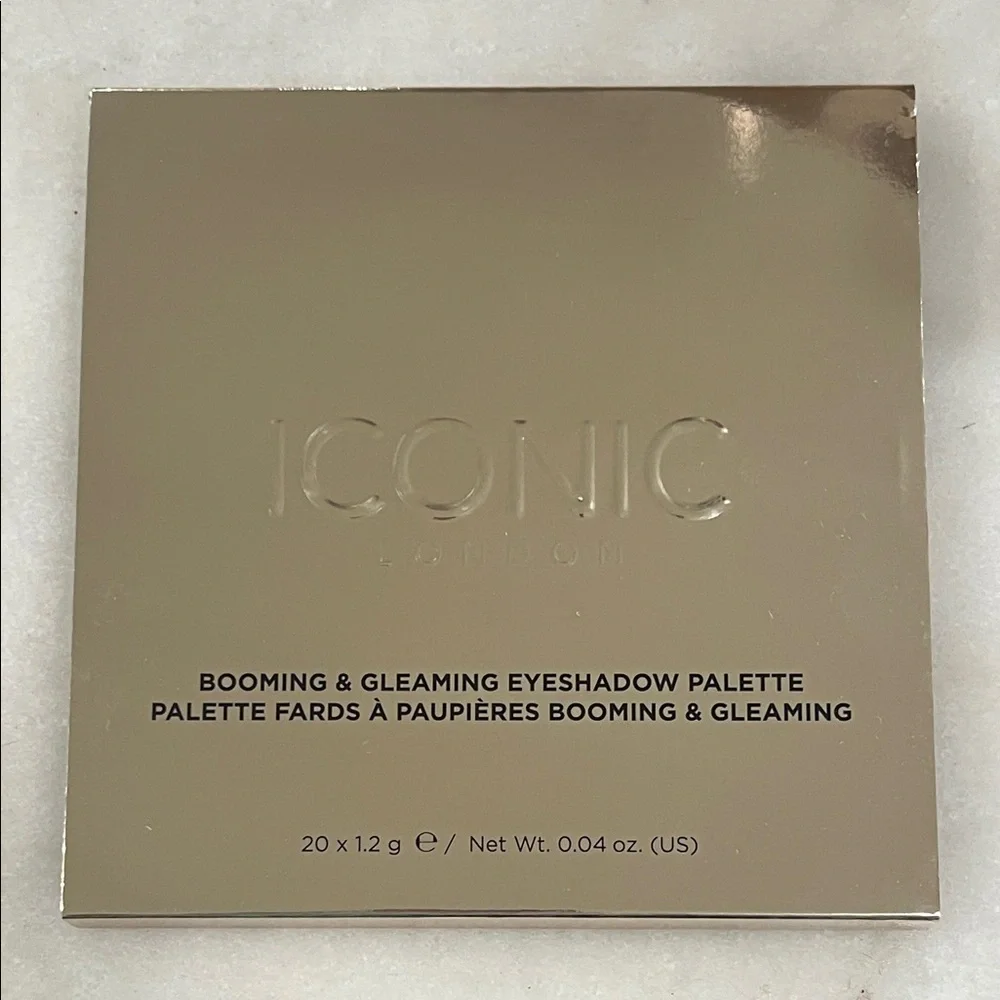 Iconic London Booming & Gleaming Eyeshadow Palette 20 Shade Neutral Glam Palette